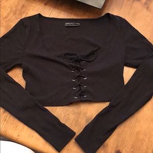 Urban outfitters cropped long sleeve